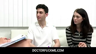 DoctorFuckMe  - Stepsiblings Corra Cox and Pilfer Strokes having a theraphy session with Dr Kenzie Love